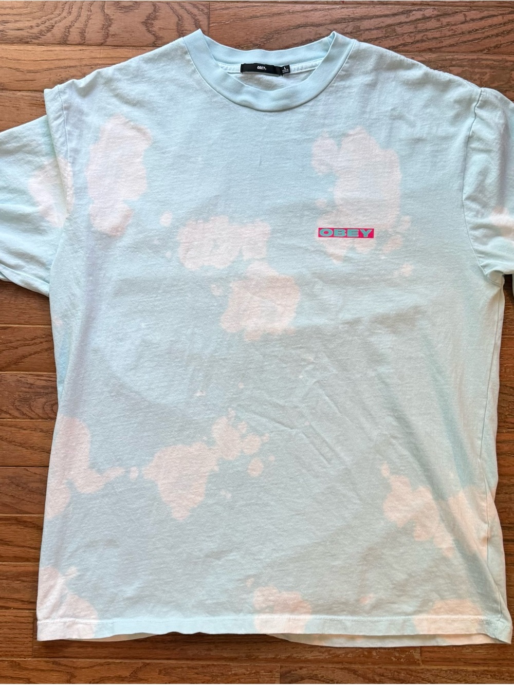 Obey Light Blue Crewneck T-Shirt